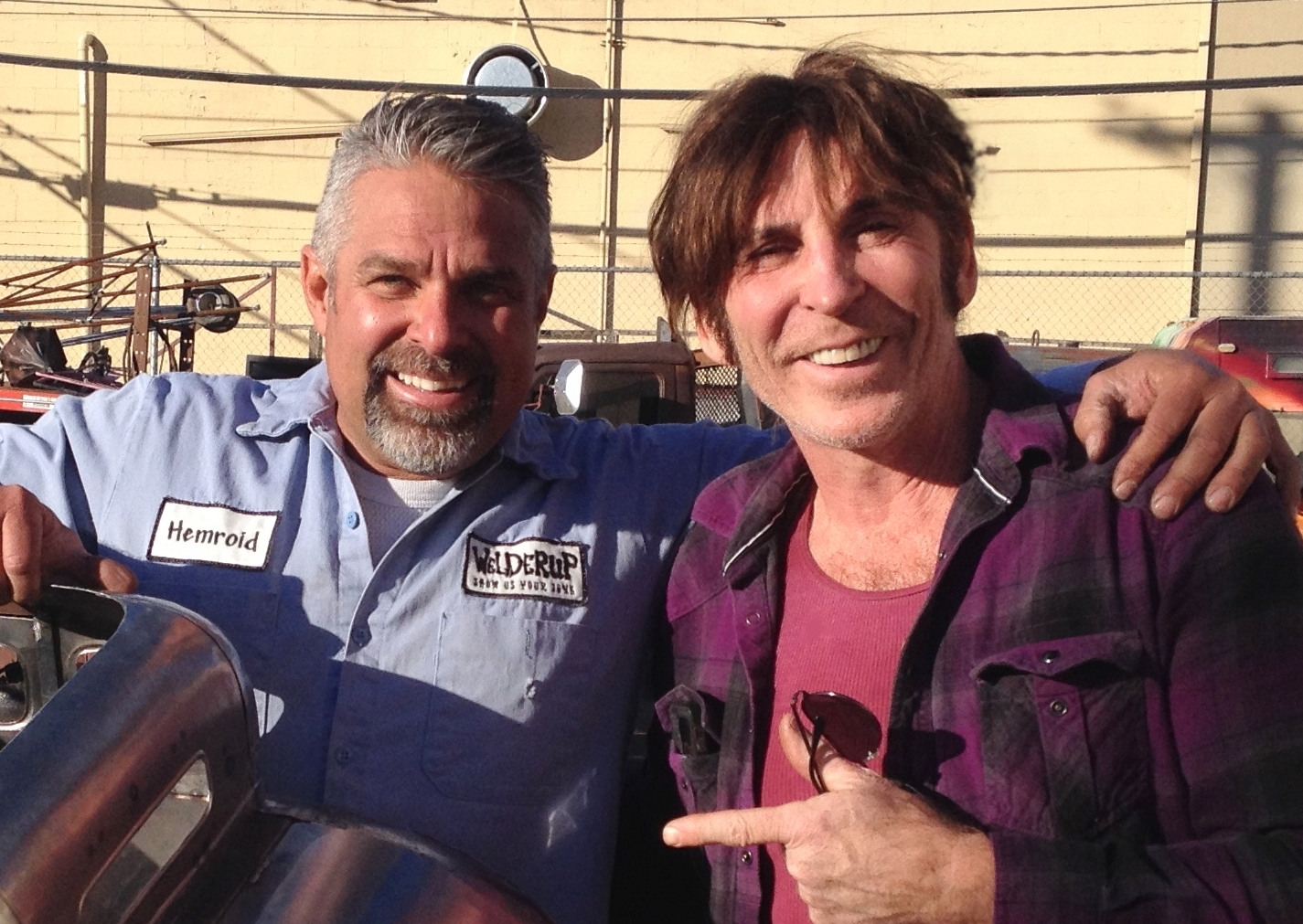 Rob and Steve Darnell, with a Backyard Relic